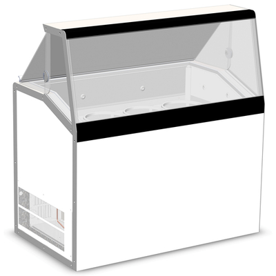 Master Bilt DD-46L 48.25"W Ice Cream Dipping/Display Cabinet
