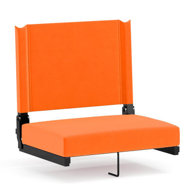 Flash Furniture XU-STA-OR-GG Orange Fabric Canvas Seat and Back Cover Grandstand Ultra-Padded Comfort Seat
