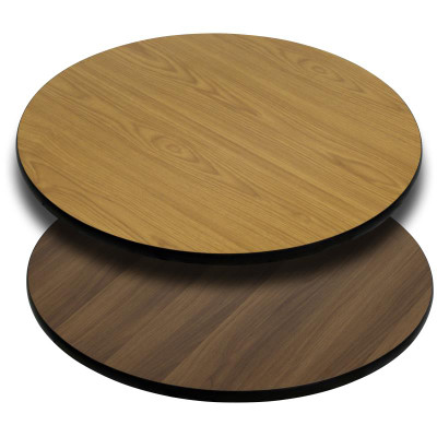 Flash Furniture XU-RD-42-WNT-GG 42" Diameter Reversible Round Table Top