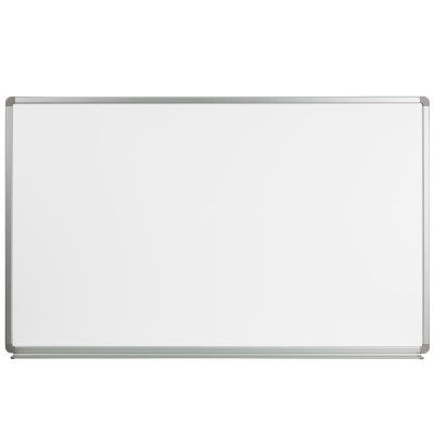 Flash Furniture YU-90X150-WHITE-GG 60" W x 36" D White with Aluminum Frame Magnetic Marker/Dry Erase Board
