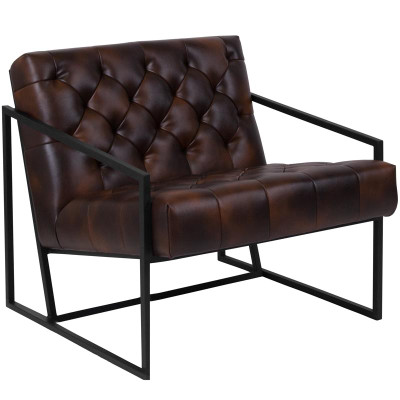 Flash Furniture ZB-8522-BJ-GG LeatherSoft Upholstery Taut Seat and Back Hercules Madison Series Lounge Chair