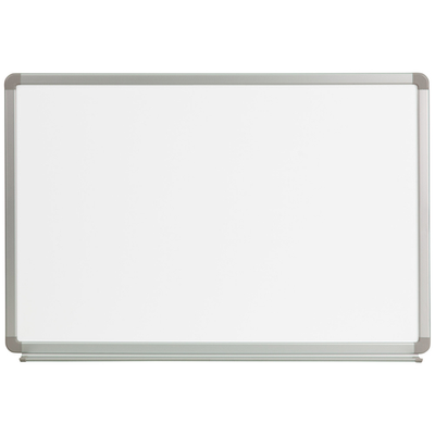 Flash Furniture YU-60X90-WHITE-GG 36" W x 24" D White with Aluminum Frame Magnetic Marker/Dry Erase Board