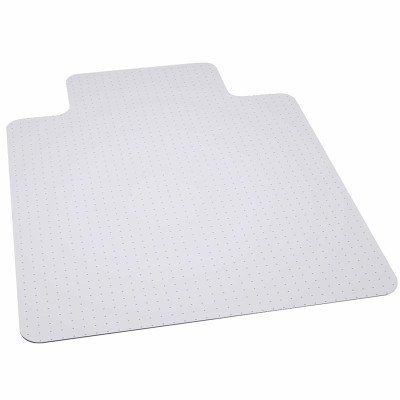 Flash Furniture MAT-124086-GG 36” W x 48” D x 1/5” H Clear Vinyl Straight Edge Big &amp; Tall Chair Mat