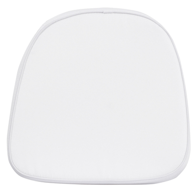 Flash Furniture LE-1-WH-KD-GG 11.5&quot; W x 11.5&quot; D x 1.5&quot; H Soft White Fabric Chair Cushion