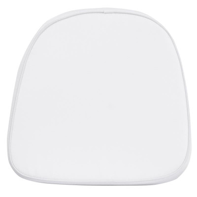 Flash Furniture LE-1-WH-KD-GG 11.5" W x 11.5" D x 1.5" H Soft White Fabric Chair Cushion