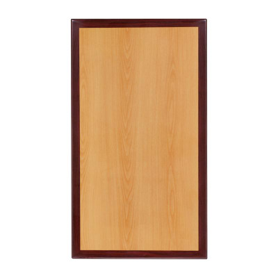 Flash Furniture TP-2TONE-2430-GG 30"W x 24"D Cherry Finish With Mahogany Edges Rectangular Table Top