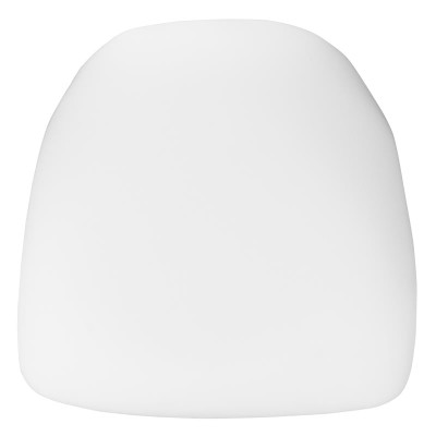 Flash Furniture BH-WH-HARD-GG 15.5" W x 15.5" D x 2" H White Resin or Wood Chiavari Chair Cushion