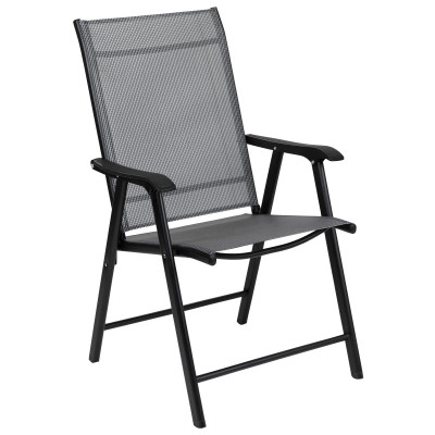 Flash Furniture 2-XU-DG-60725-GG Rustic Wood Mahogany Finish Stacking Dining Chair