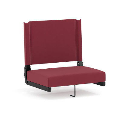 Flash Furniture XU-STA-M-GG Maroon Fabric Canvas Seat and Back Cover Grandstand Ultra-Padded Comfort Seat