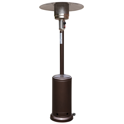 Flash Furniture NAN-HSS-AGH-BR-GG Brown Portable Stainless Steel Frame Outdoor Patio Heater - 40,000 BTU