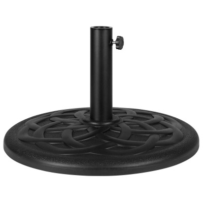 Flash Furniture GM-UB19-BZ-GG 30 Lbs. Black Round Cement Umbrella Base