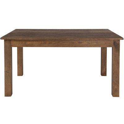 Flash Furniture XA-F-60X38-GG 60&quot; W x 38&quot; D Solid Pine Rustic Stained Finish Rectangular Farm Dining Table