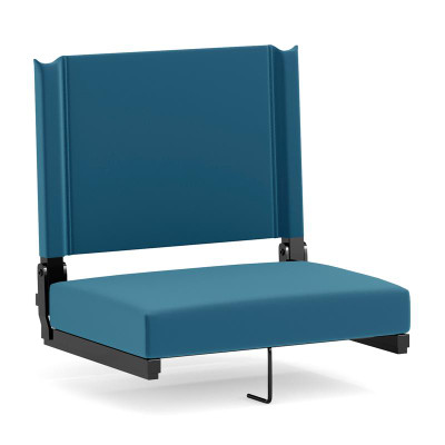 Flash Furniture XU-STA-GN-GG Teal Fabric Canvas Seat and Back Cover Grandstand Ultra-Padded Comfort Seat