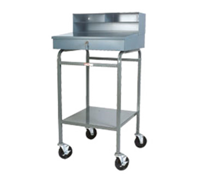 Winholt RDMWNSS-3 Mobile Stand Up Design Sloped Top Writing Surface Stainless Steel Construction Receiving Desk