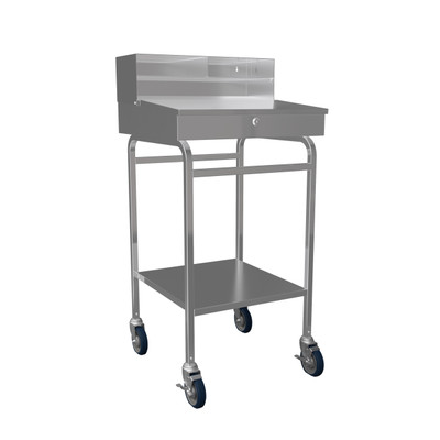 Winholt RDMWNSS-3 Mobile Stand Up Design Sloped Top Writing Surface Stainless Steel Construction Receiving Desk
