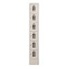 Winholt WL-66 12" W x 12" D x 78" H 6-Tier Floor Mounted Beige Finish Fully Assembled Lockers
