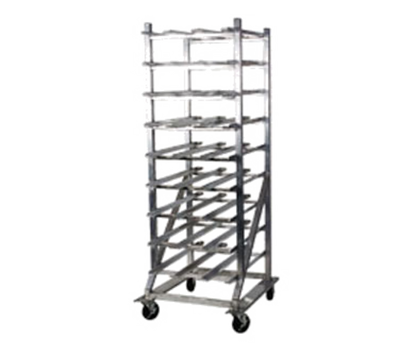 Winholt CR-162M 27 1/2" W x 35" D x 76" H Mobile Design with Casters 1 1/2" Welded Aluminum Tubing Can Storage Rack