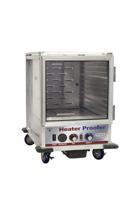Winholt NHPL-1810HHC 21" W x 30 3/4" D x 30 3/4" H Aluminum Construction Forced Air Half Height Mobile Non-Insulated Heater/Proofer Cabinet - 120V 1440 Watts