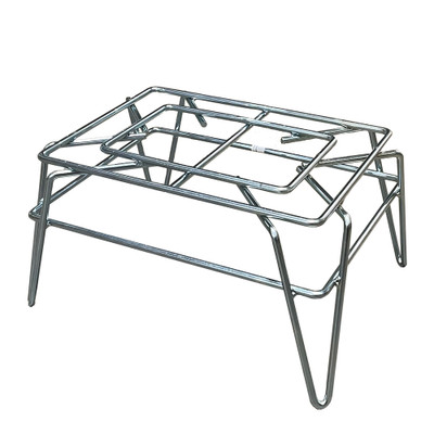 Winholt W-1014 500 Lb. 10" D x 14" W x 8" H All Welded Steel Wire Construction Sani Merchandiser Display Stand