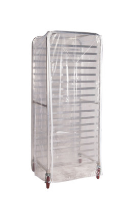 Winholt SRC-58-3Z Heavy Duty Clear Plastic Cover with 3 Reinforced Zippers Bakery Rack Cover