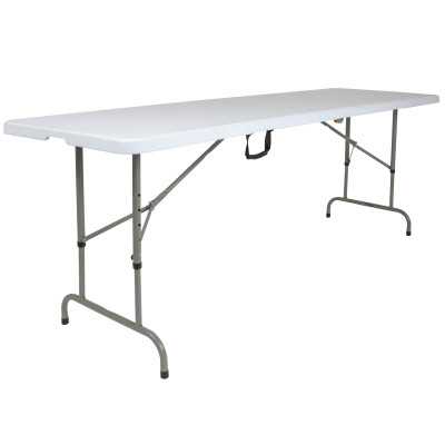 Flash Furniture RB-3096FH-ADJ-GG 661 Lbs. Granite WhiteTop Waterproof Ready To Use Commercial Table