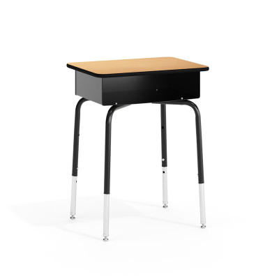 Flash Furniture FD-DESK-GG Billie Student Desk with Open Front Metal Book Box - Natural