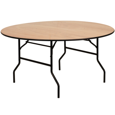 Flash Furniture YT-WRFT60-TBL-GG 992 Lbs. Plywood Top Round Folding Banquet Table
