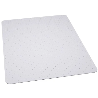 Flash Furniture MAT-121704-GG 36" W x 48" D x 2/25" H Clear Vinyl Straight Edge Chair Mat