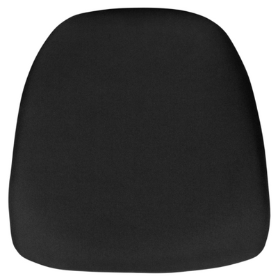 Flash Furniture BH-BLACK-HARD-GG 15&quot; W x 15&quot; D x 1.75&quot; H Black Polyester Chair Cushion