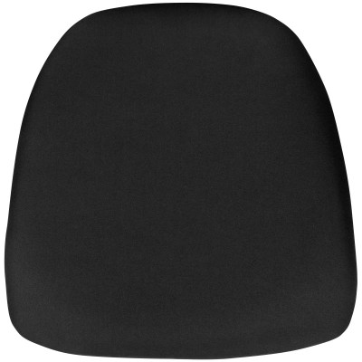 Flash Furniture BH-BLACK-HARD-GG 15" W x 15" D x 1.75" H Black Polyester Chair Cushion