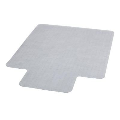 Flash Furniture MAT-CM11233FD-GG 45" W x 53" D x 2/25" H Clear Vinyl Straight Edge Chair Mat