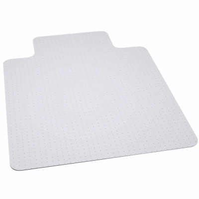 Flash Furniture MAT-124164-GG 45” W x 53” D x 1/5” H Clear Vinyl Straight Edge Big &amp; Tall Chair Mat
