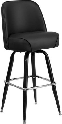 Flash Furniture XU-F-125-GG Bar Stool Metal Barstool With Swivel Bucket Seat