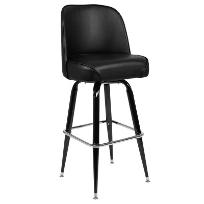 Flash Furniture XU-F-125-GG Bar Stool Metal Barstool With Swivel Bucket Seat