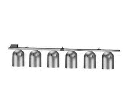 Nemco 6006-6 6 Bulbs Single Row Suspension Bar Ceiling Mount Chain Heat Lamp - 120 Volts 1500 Watts