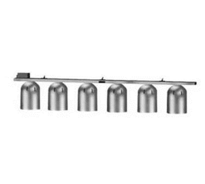 Nemco 6006-6 6 Bulbs Single Row Suspension Bar Ceiling Mount Chain Heat Lamp - 120 Volts 1500 Watts