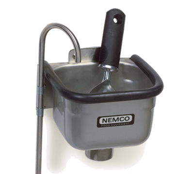 Nemco 77316-7A 7" Rubber Bumper Stainless Steel Body Ice Cream Spade Dipper Well