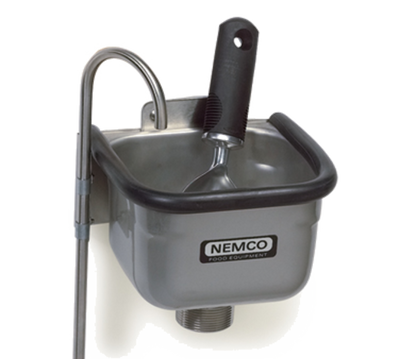 Nemco 77316-7A 7" Rubber Bumper Stainless Steel Body Ice Cream Spade Dipper Well