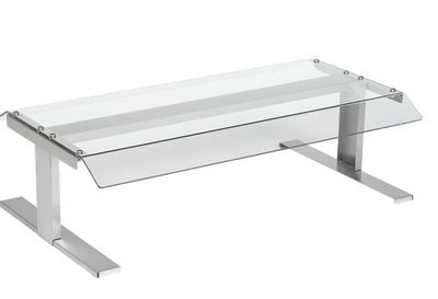 Nemco 8075-CGD Polycarbonate Pass-Through Canopy Sneeze Guard