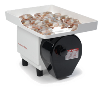 Nemco 55925 4000 to 6000 Pieces Per Hour ShrimpPro 2000 Power Shrimp Cutter &amp; Deveiner - 120 Volts