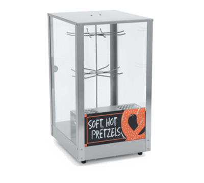 Nemco 6403 Stainless Steel Revolving Pretzel Merchandiser - 120 Volts 1-Ph