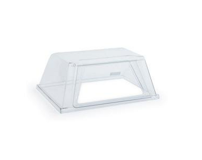 Nemco 8018GD Polycarbonate Clear Flat Top With Door Roll-A-Guard® Sanitary Sneeze Guard