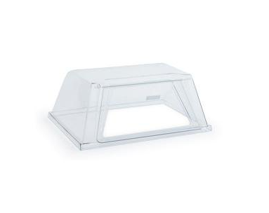 Nemco 8018GD Polycarbonate Clear Flat Top With Door Roll-A-Guard® Sanitary Sneeze Guard