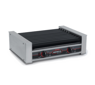 Nemco 8027SX Aluminum And Stainless Steel Construction Roller-Type Roll-A-Grill® Hot Dog Grill - 120V