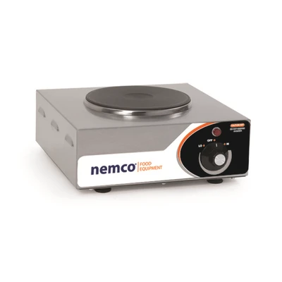 Nemco 6310-1-240 Solid Cast Iron Alloy 1 Burner Electric Countertop Hotplate - 240 Volts