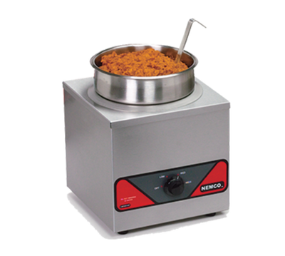 Nemco 6110A-220 4 Quart Stainless Steel Countertop Warmer - 220 Volts 350 Watts