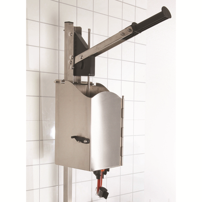 Nemco 10975 Stainless Steel Single High Volume Press-O-Matic Condiment Dispenser for 1.5 Gallon Pounches