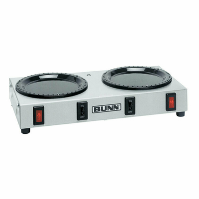 BUNN 6310.0004 14" W x 7" D x 3" H Side by Side Warmer WX2 Coffee Warmer - 120Volts, 1 -Phase