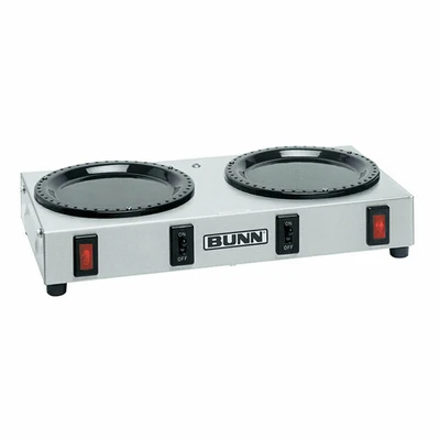 BUNN 6310.0004 14" W x 7" D x 3" H Side by Side Warmer WX2 Coffee Warmer - 120Volts, 1 -Phase
