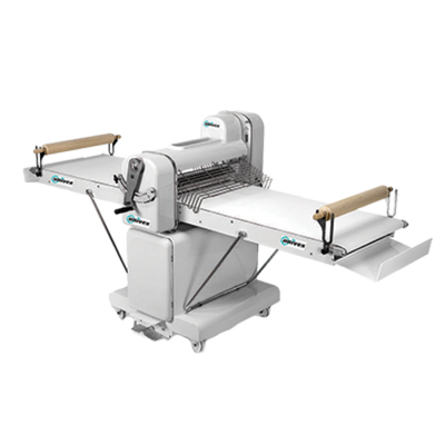 Univex SFG 500 TM 111.20" W x 42.20" D x 50" H Floor Model 111.2" Long Heavy Duty Rolling Pins Reversible Dough Sheeter - 220 Volts 3-Phase